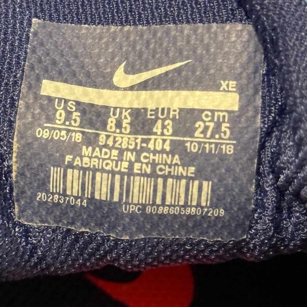 Nike Blue and White Sneakers with Breathable Mesh